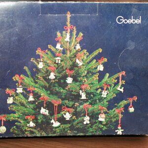 Set of 6 Goebel German Christmas Ornaments with Home Theme (In Box)